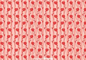 Roses On Stripes Vector Background