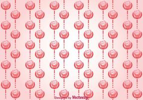 Pink Roses And Lines Background vector