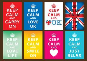 Keep Calm Posters vector