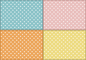 Baby Polka Dots Patterns Free Vector