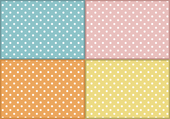Baby Polka Dots Patterns Free Vector