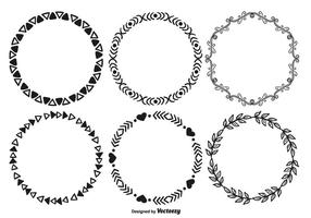 Cute Hand Drawn Style Frames vector