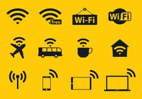 Iconos Vectoriales de Wi-Fi vector