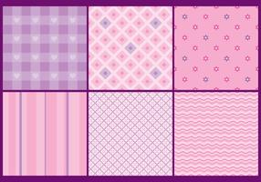 Cute And Girly Patterns vector