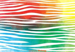 Colorful Zebra Print Vector