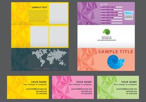 Geometric Horizontal Brochure Vector