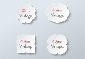 Free Paper Labels Vector