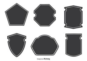 Assorted Badge Shapes vector