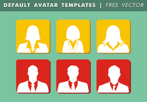 Predeterminado Avatar Templates Free Vector