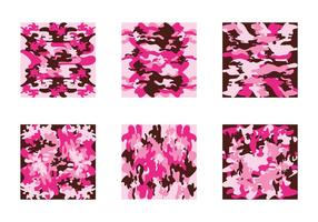 Free Pink Camo Vector Pattern
