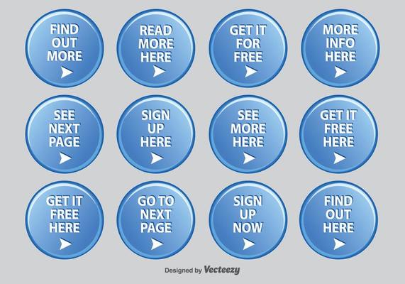 Round Web Icon Set