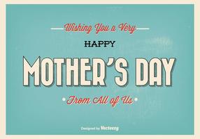 Typographic Mother's Day Illustration vector