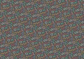 Seamless outline pattern vector