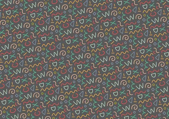 Seamless outline pattern