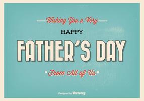 Typographic Father's Day Illustration vector