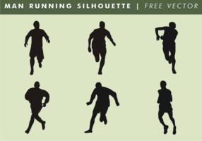 Man Running Silhouette Free Vector