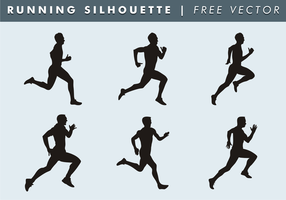 Running Silhouette Free Vector