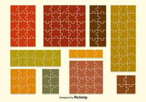 Puzzle forma de vectores de fondo