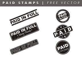 Paid Stamps Free Vector