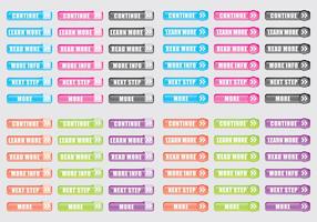 Glow Buttons For Web vector