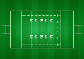 Rugby pitch vector