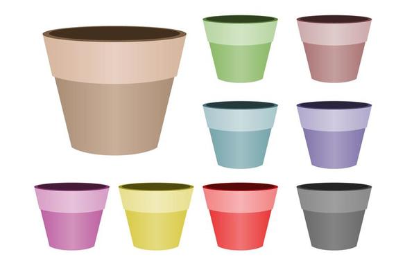 Free Flower Pot Vector