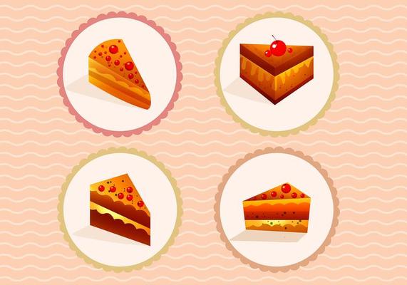 Slices of Cake Vectors