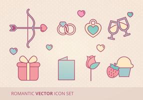 Romantic Vector Icon Set