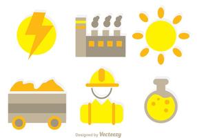 Factory Element Icons vector