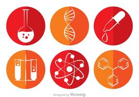 Chemistry Circle Vector Icons