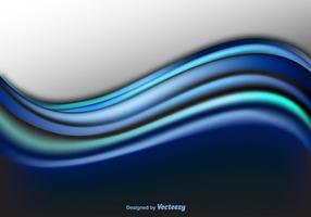 Blue waves background vector