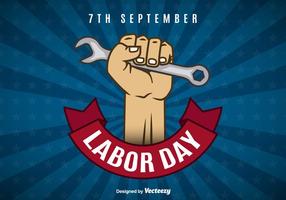 Labor day background vector