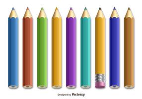 Lápices de colores vector