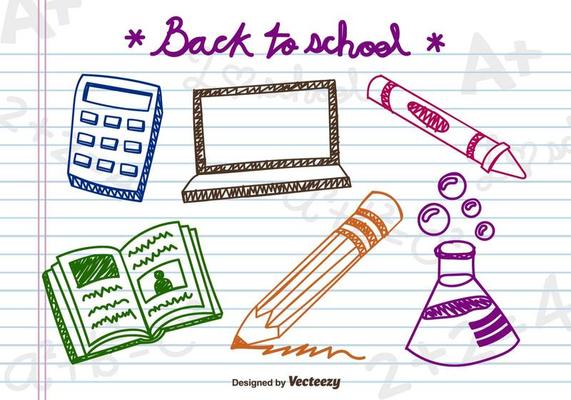 Doodle school elements