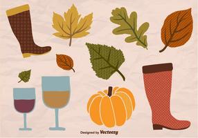 Autumn elements vector