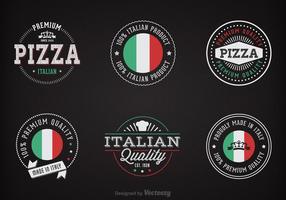 Chalk Italian Badges Vector