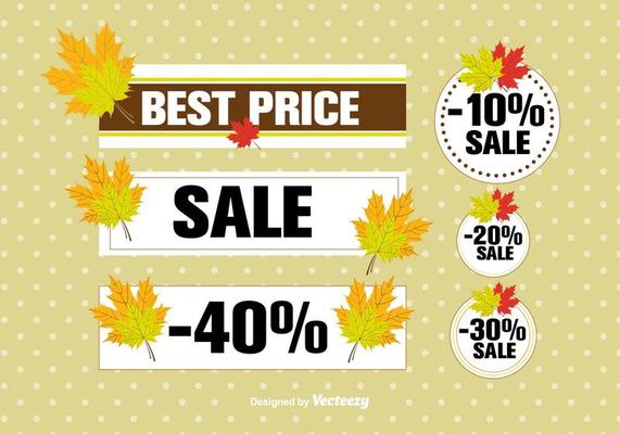 Autumn sale labels