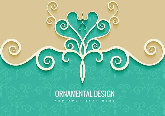 Ornamental Decorative Background 