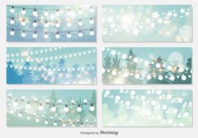 Christmas Lights Background vector