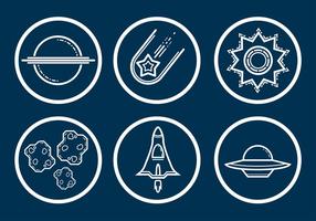 Space Icon Vector Set