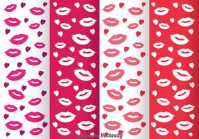 Lips Girly Background Vectors