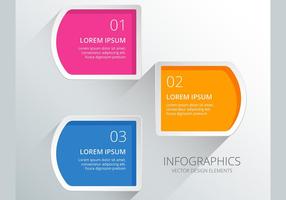 Infographics numbered diagram vector