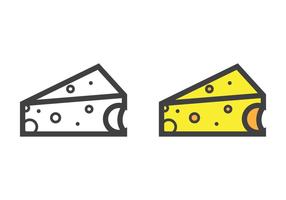 Triangular Cheese Vector