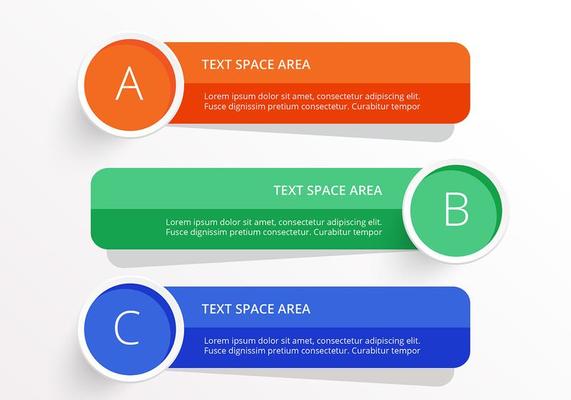 Bright Infographic Banners Vector Set