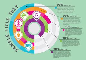 Percent Chart Infography Vector