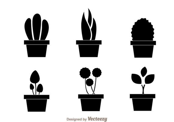 Featured image of post Silhouette Potted Plant Vector Baseball silhouettes vector set eps