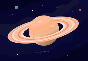 Vector Planeta Saturno Libre