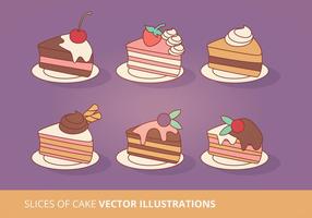 Cake Slices Vector Colección