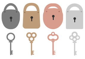 Lock and key Royalty Free Vector Image - VectorStock