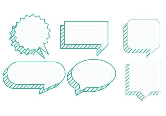 Set of chat bubbles